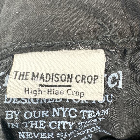 Blank NYC The Madison Crop high rise jeans in Black Size 25 NWT - Picture 9 of 12